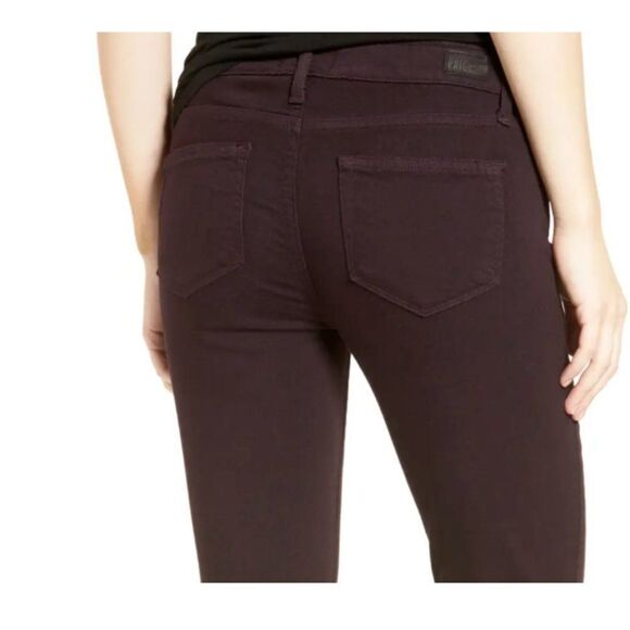 Paige Transcend Verdugo Ankle Zip Skinny Jeans Color Deep Vineyard Size … - Picture 3 of 9